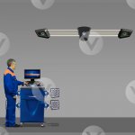 Стенд сход развал 3D Техновектор V7202K1A