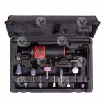 Машинка зачистная прямая с набором шарошек, 22000 об./мин. Chicago Pneumatic CP7411K Машинка зачистная прямая с набором шарошек, 22000 об./мин. Chicago Pneumatic CP7411K
